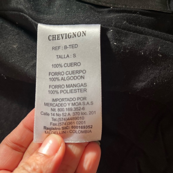 Chevignon leather jacket - Picture 9 of 10